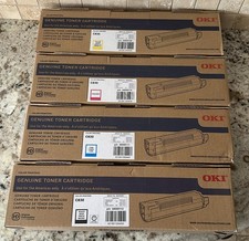 Set OF 4 OEM Oki Toner Cartridge for Oki 44059109, 110, 111, 112 picture
