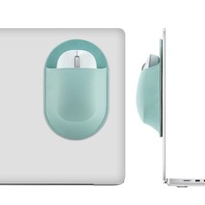 Epessa Universal Stick-On Mouse Pouch, Holder for Wireless Mouse, Green picture