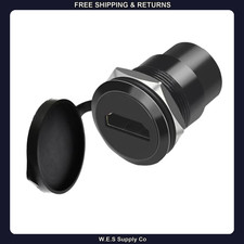 HDMI 2.0 Panel Mount Adapter, 4K 60Hz Female-to-Female Threaded Connector picture