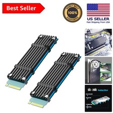 2-Pack M.2 Heatsink Kits for Efficient 2280 SSD Cooling - 5-20°C Effect picture