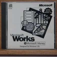 Microsoft Works & Money for Windows 95 Cd-rom OEM Software Vintage PC picture