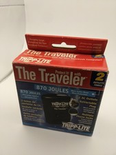 NEW TRIPP LITE 2 AC outlets 870 joule surge protector The Traveler Traveling picture