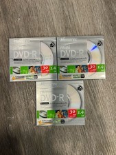 3 NEW Memorex Mini DVD-R 8cm 1.4GB 30 min Recordable for Camcorder or PC New picture