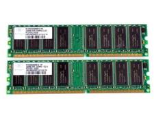 512MB (2x 256MB) Nanya NT256D64S88B1G-6K DDR-333Mhz PC2700U RAM Memory picture