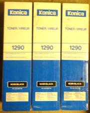 Qty. 3 Konica Minolta 1290 Black Toner Cartridge Genuine Brand New  picture