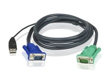 Aten KVM Cable 1.8m with VGA & USB to 3in1 SPHD picture