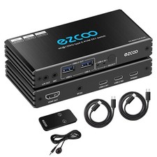 4K@120hZ HDMI 2.1 KVM Switch USB 2.0 2 Ports, 2 Laptops 1 Monitor, Brand New picture