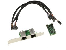 Controller Card M2 Dual Gigabit Ethernet - M.2 PCIe M or B+M - Realtek RTL8111H picture
