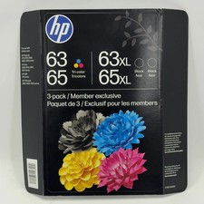 New HP 63XL 65XL 3-Pack C1SE7BN Black/Tri-color  Ink Cartridge picture