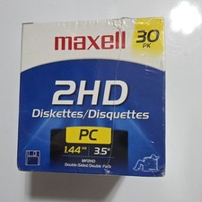 Maxell 1.44MB Floppy Disk 30 Disc New In Sealed Box picture