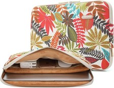 NEW kayond Water-Resistant Canvas 14.1 Inch Laptop Tech Sleeve Pouch, Forest picture