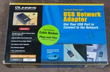 LINKSYS USB Network Adapter 10/100 Ethernet USB10T Desktop Laptop Windows picture