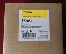 06-2021 Genuine EPSON T5964 Yellow Ink 350ml for Stylus 7700/7890/7900/9890/9900 picture