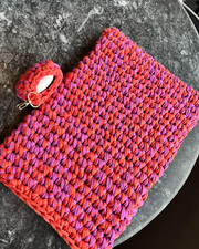 Handmade Crochet MacBook Case 13inc Cover Cotton Yarn Sleeve Bag Gift Idea picture