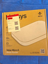 Linksys Velop Micro 6 WiFi 6 Mesh Router 4 LAN Multi-Gig White RJ-45, Never Used picture