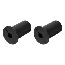 2Pcs Wall Grommets for Cables 3/4 Inch with 7mm Hole Silicone Black picture