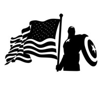 Captain America ,Vinyl Sticker, decal ,For cars ,Laptops,and more picture