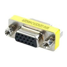 VGA SVGA Female Male 15 Pin Connector Gender Converter Adapter Coupler Extender picture