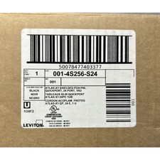 Leviton QuickPort Angled Patch Panel, 24-Port, 1RU, 4S256-S24, New In Box picture