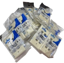 New Leviton 41080-6AP Single-Gang Wallplate 6-Ports Almond (LOT OF 16) 🔥 picture