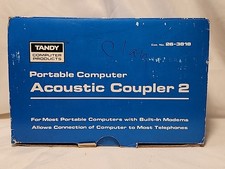 Vtg Radio Shack Tandy Acoustic Coupler 2 ~ Cat. No. 26-3818 w Box & Manual picture