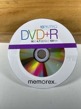 NEW SEALED Memorex by Imation 10 Pack DVD+R 16X 4.7GB Go 120 Min. Discs  picture