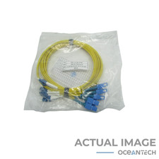 LC/UPC to SC/UPC Duplex 9/125 Single Mode Fiber Optic, 1m or 3 feet 5 Pack picture