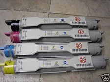 4 HY GENUINE Minolta QMS Magicolor 3300DN 3300EN Color Laser Toner Cartridges picture