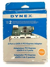 Dynex 2-Port e-SATA II PCI-Express Adapter *NEW* [PCI-e PCIe eSATA] picture