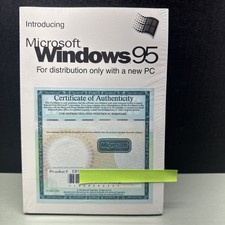 SEALED Microsoft Windows 95 For Distribution only with a new PC picture