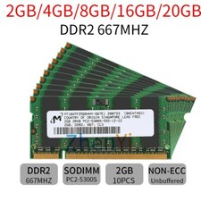 16GB 8GB 4GB 2GB DDR2 667MHz PC2-5300 200Pin SODIMM Laptop Memory RAM LOT picture