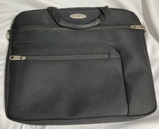 Samsonite 1910 Black 18” Laptop Bag Luggage Briefcase Case picture