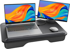 Laptop Lap Desk with External Monitor Holder Fits up to 17