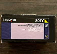 Lexmark 801Y Yellow Genuine Toner Cartridge 80C10Y0 for CX310 CX410 CX510 picture