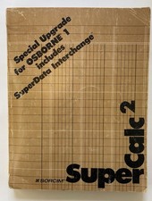 Sorcim SuperCalc2 1983 User Guide Reference Manual OSBORNE 1 Superdata Interchng picture