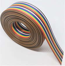 Pc Accessories -  20 Feet IDC 20P Rainbow Flat Ribbon Cable 20 Conductors for 2. picture