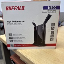 Buffalo Technology WZR-600DHP 600 Mbps 4-Port Gigabit Wireless Router (OPEN BOX) picture