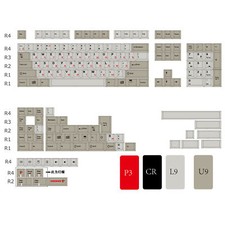 Retro Gray Cherry GMK KA1953 Copy PBT Keycap Set picture