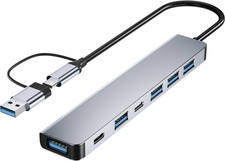 7 in 1 USB C/USB Hub  Aluminum USB C & USB Hub with USB 3.0, USB 2.0 Ports for P picture