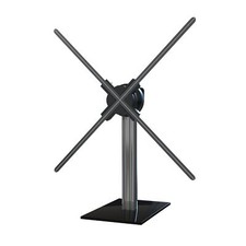 Missyou 3D Hologram Fan Desktop Stand with Tempered Glass Base and Aluminum A... picture