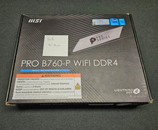 MSI PRO B760-P WIFI DDR4 ATX LGA1700 Intel Motherboard HDMI RJ-45 Audio *AS-IS* picture
