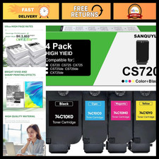 High-Yield Toner Cartridge 4-Pack - Black, Cyan, Magenta, Yellow for Laser Print picture