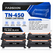 TN450 4PK BK High Yield Laser Toner Cartridge Replacement for HL-2240 MFC-7860DW picture