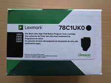 Lexmark 78C1UK0 Black Ultra High Yield Toner Cartridge CX622 CX625 CS521 CS622 picture