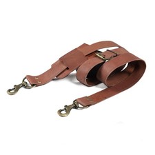 VINTAGE COUTURE Leather Adjustable Padded 2.5 x 6 x 3 inches, Brown picture