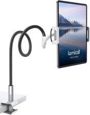 Lamicall Gooseneck Tablet Holder Mount : Flexible Arm Clip Stand Black  picture