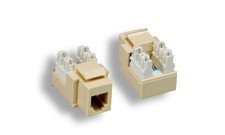 Phone RJ-11 RJ-12 KEYSTONE JACK IVORY picture
