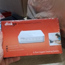 New D-Link 8 Port Gigabit Desktop Switch Dlinkgo GO-SW-8G SEALED picture