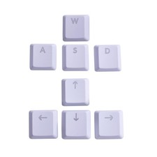 White Backlit WASD Direction Keycaps Replacement Fits Logi G913 G915 1 Set picture