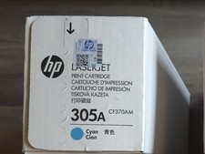 HP 305A Cyan Original LaserJet Toner Cartridge, CF370AM & CE411A  (NEW / SEALED) picture